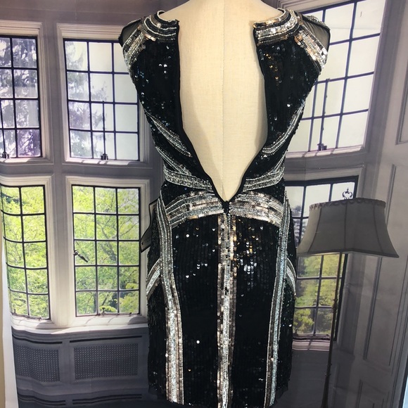 Aidan Mattox size 0 MSRP $395 sequined party dress - Picture 6 of 16